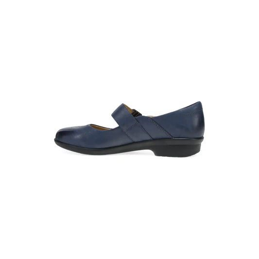 Collette Wide Navy Burnished Nubuck