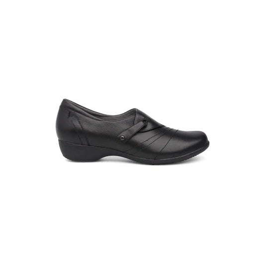 Franny Wide Black Leather