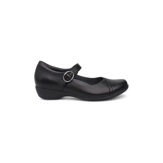 Fawna Wide Black Milled Nappa